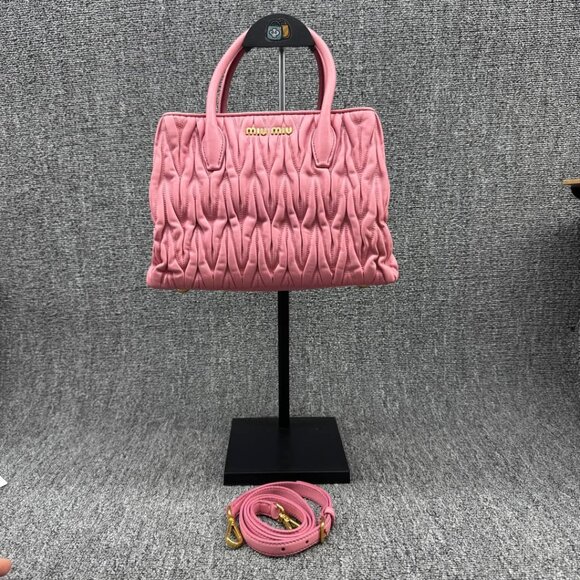 Miu Miu Leather Shoulder Bag 675-040125 - Picture 2 of 16